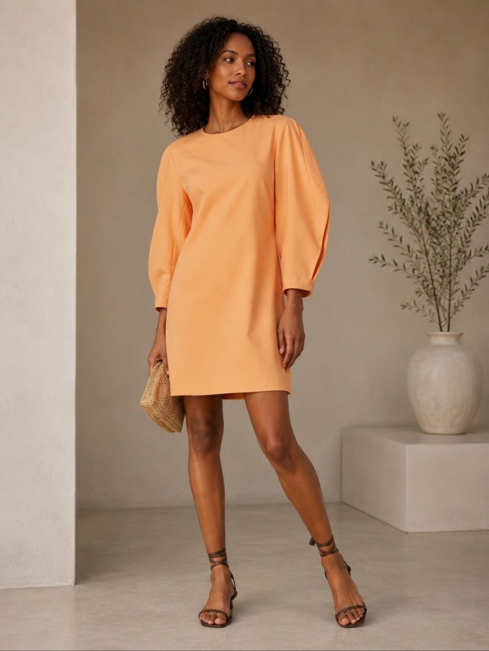 Tibi Elegant Peach Women's Dress